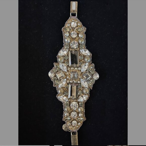 Crystal and Pearl Necklace and Bracelet Set - Martine Wester (London) - Picture 5 of 5